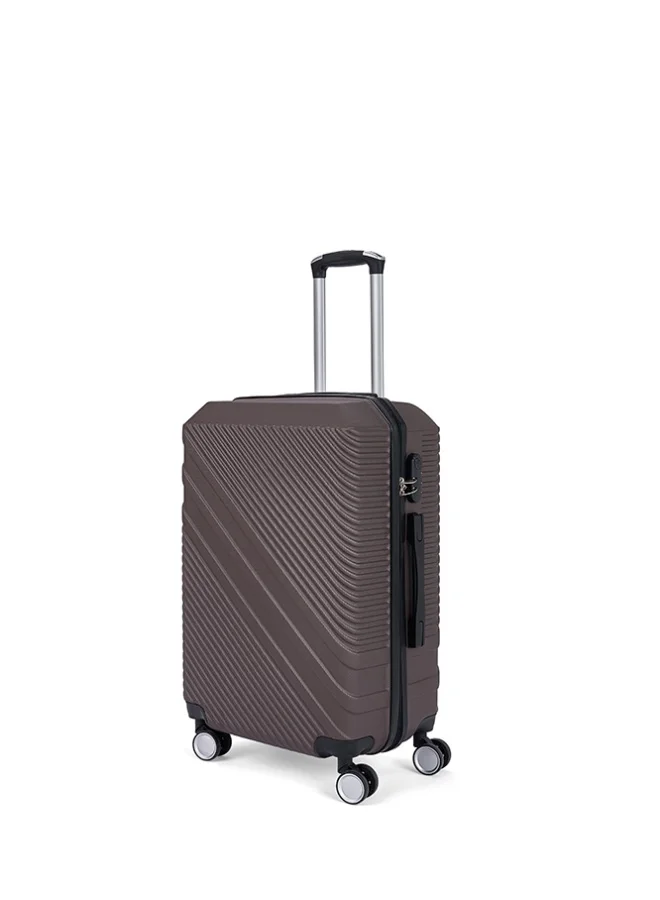 ليمرا طقم شنط سفر مكون من 3 حقائب أمتعة لون بني مقاس 28"/24"/20" بوصة